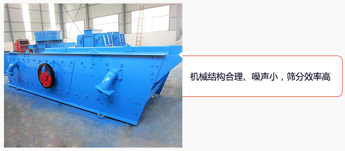 圓振動(dòng)篩結(jié)構(gòu)合理、噪聲小，篩分效率高