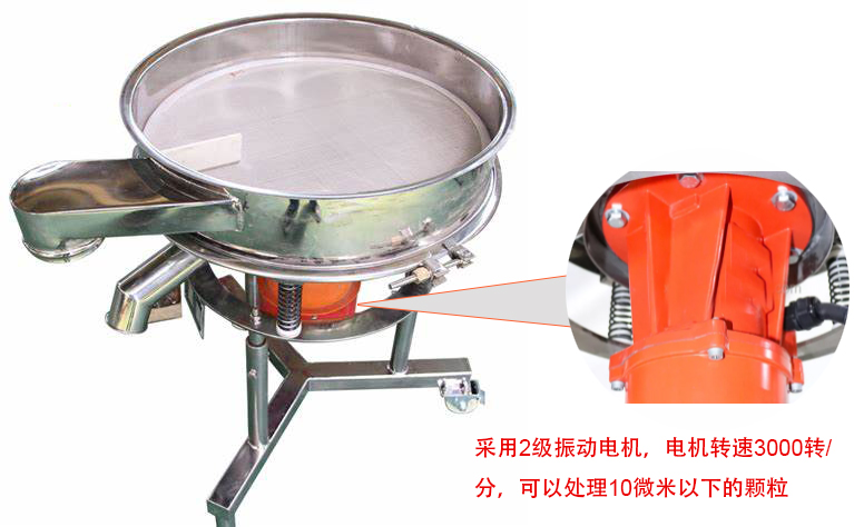 高頻篩特點(diǎn)：框體加高可防止?jié){液往外飛濺；加擋料板可加快排料，提高篩分效率