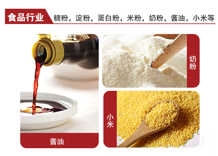 全不銹鋼食品振動(dòng)篩可用于糖粉，小米，淀粉，蛋白粉，米粉，奶粉，醬油等物料